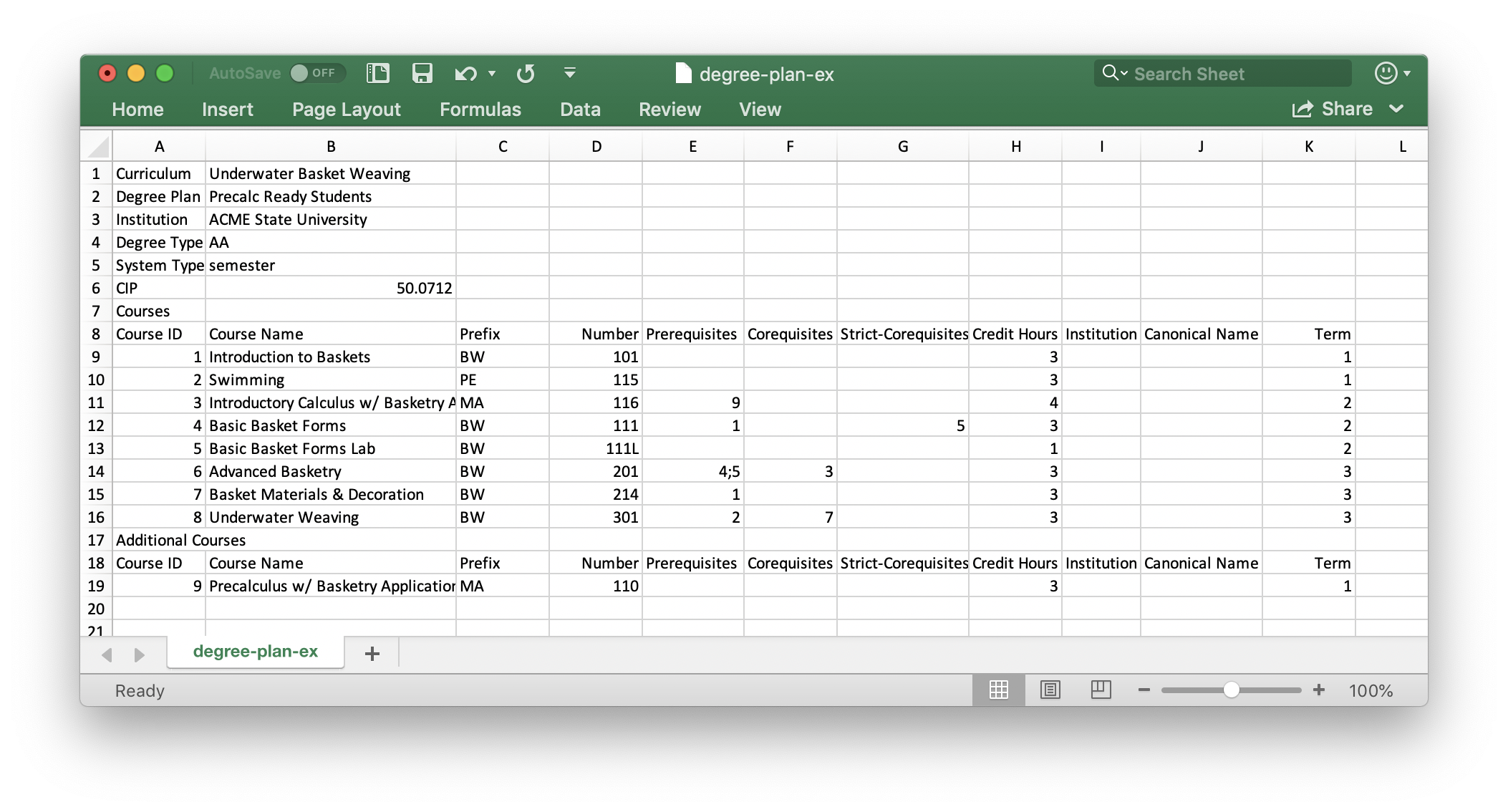 example file format for curricula